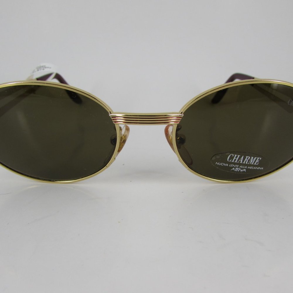 NOS / NWT Vintage Charme Attiva Egyptian Pharaoh 7536 218 Designer Sunglasses - Picture 2 of 16